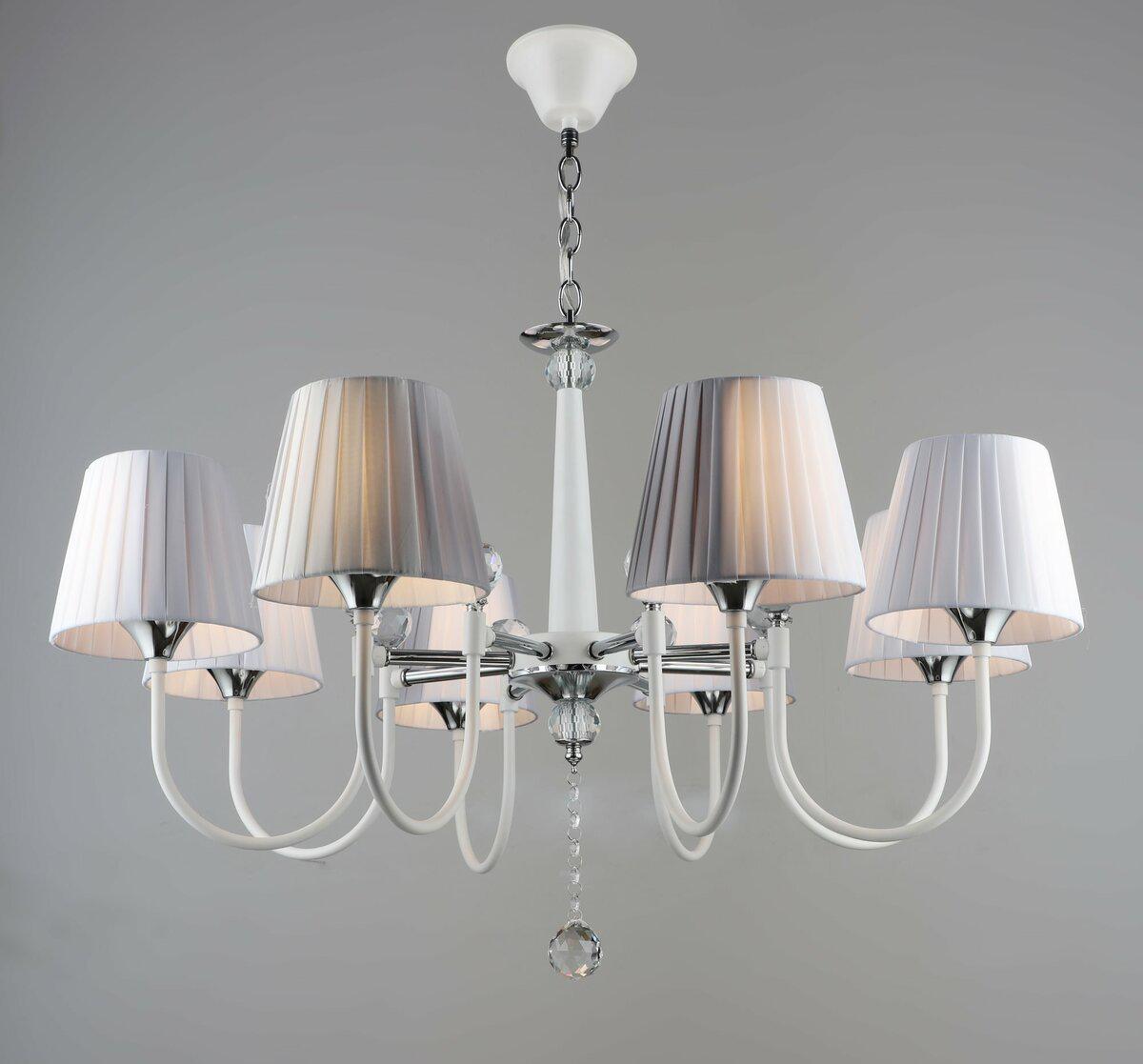 Люстра классическая для гостиной SiriuS B NH5263/8 WT+CR