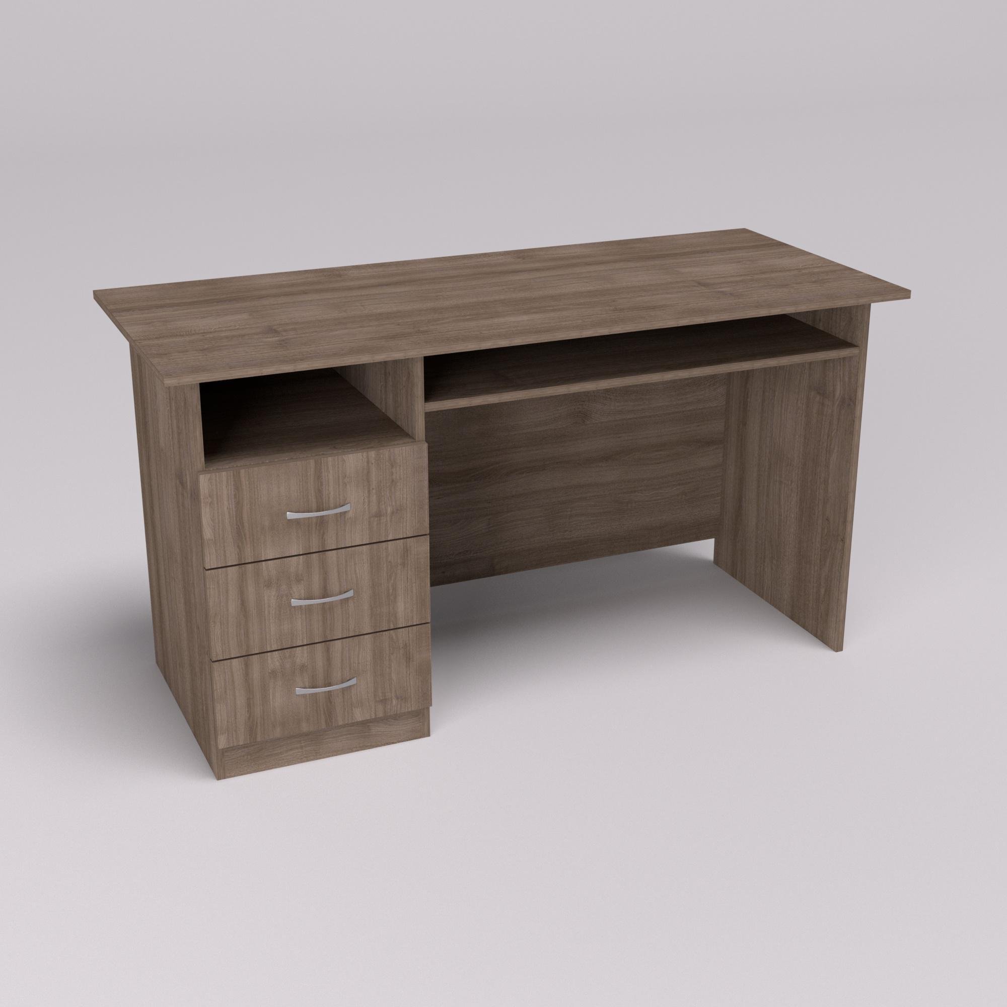 Стіл письмовий ОСП-3 1400/600/760 мм Дуб Шамоні Темний (12428)