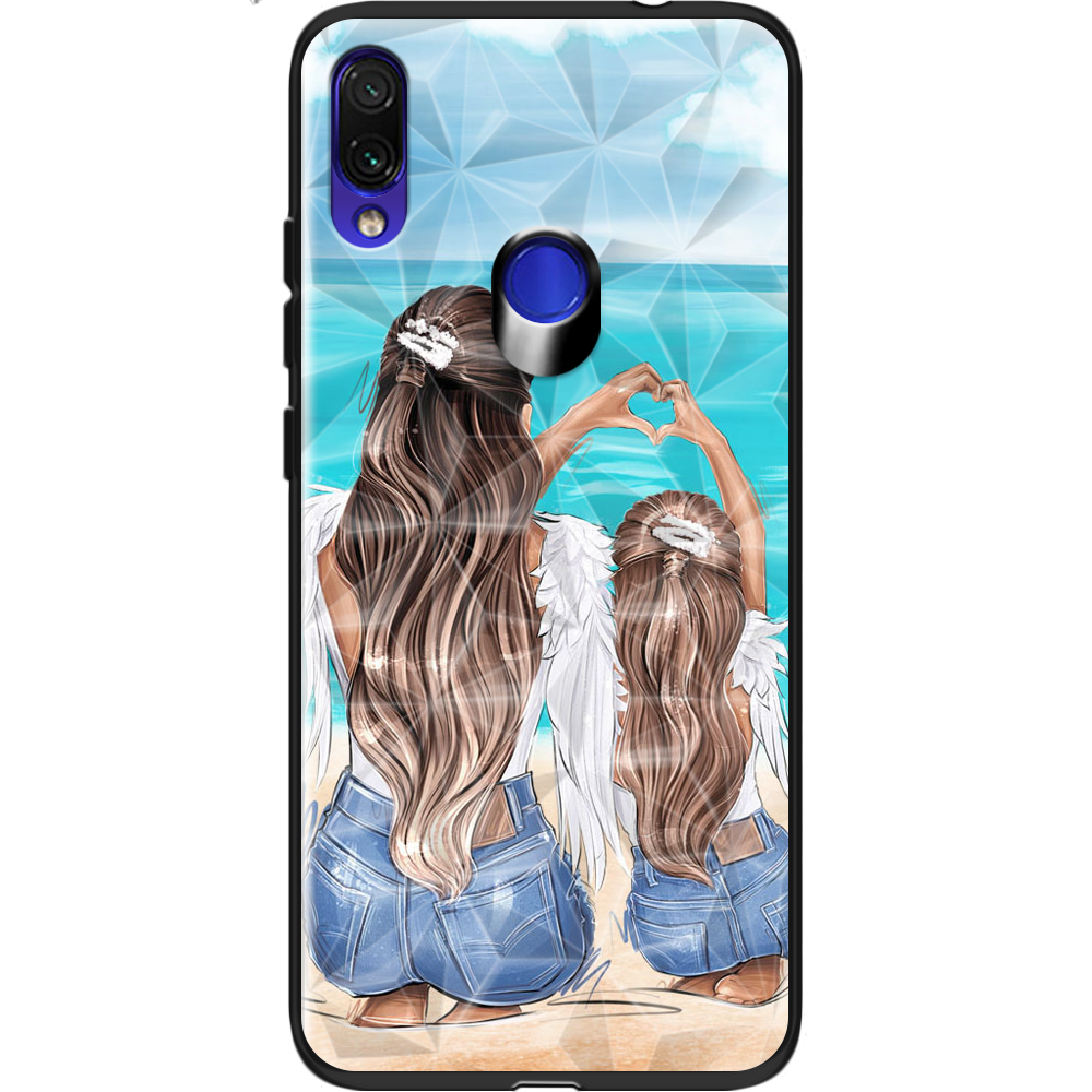 Чехол Boxface Xiaomi Redmi Note 7 Family Vacation Черный силикон с призмой (36202-up2380-37871)