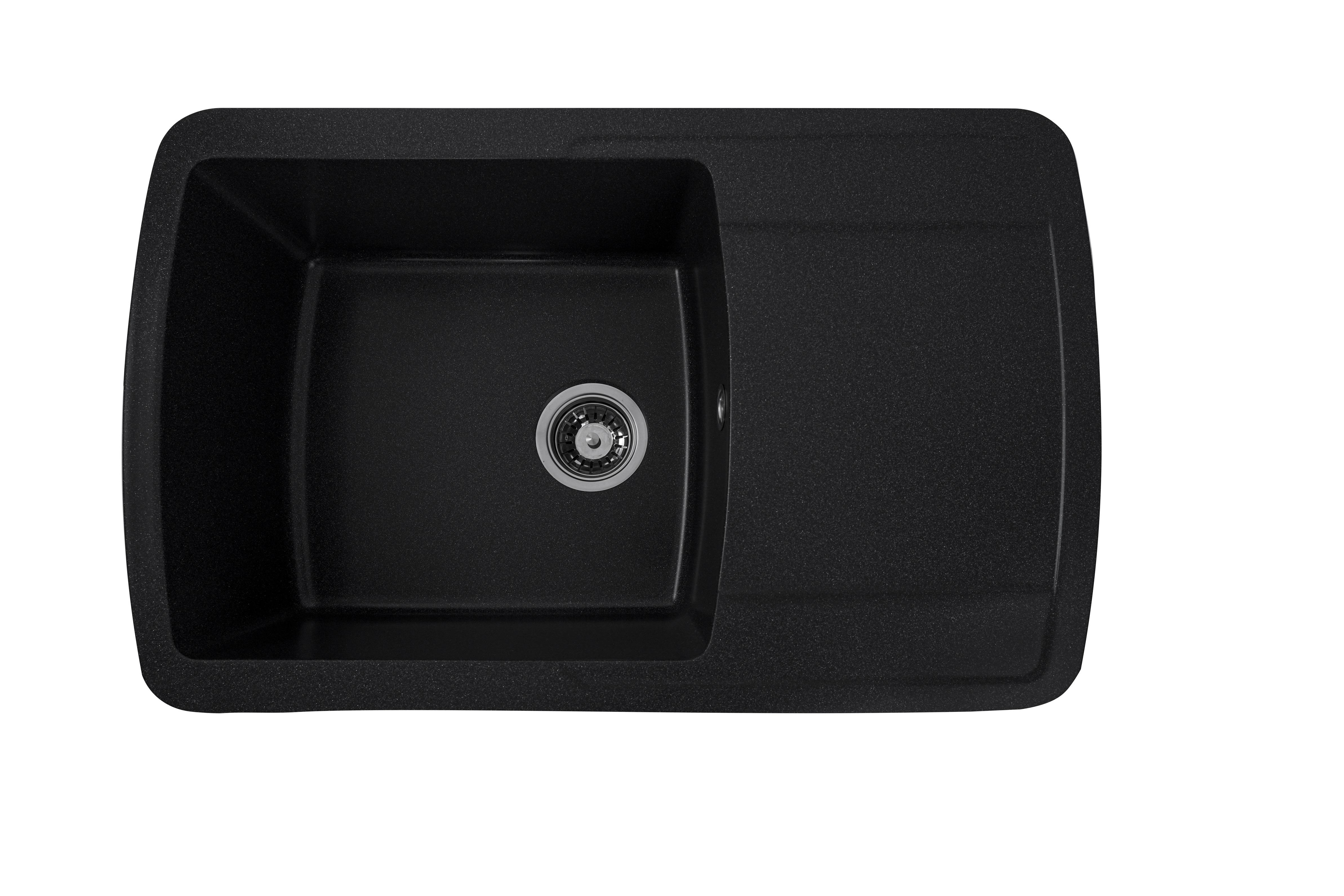 Гранитная мойка для кухни Platinum 7749 ROMA глянец Антрацит Гранитная мойка для кухни Platinum 7749 ROMA глянец Антрацит