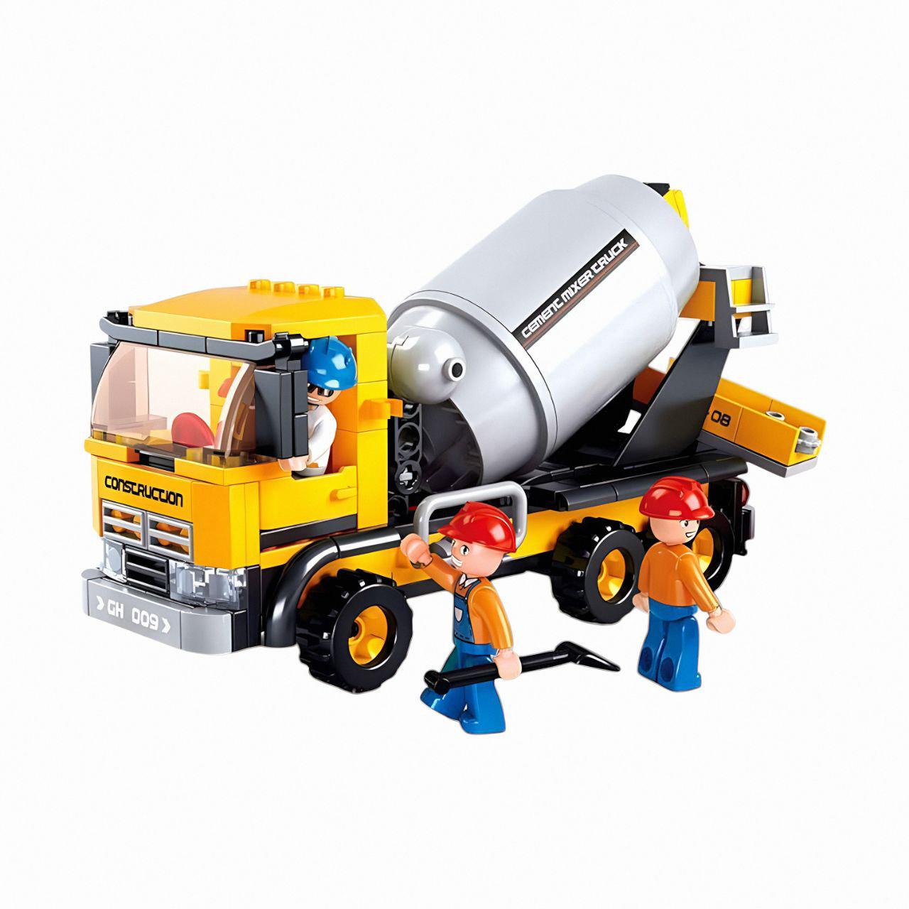 Конструктор Sluban M38-B0550 Бетономешалка и строительная тачка 248 дет. Разноцветный (27489684)