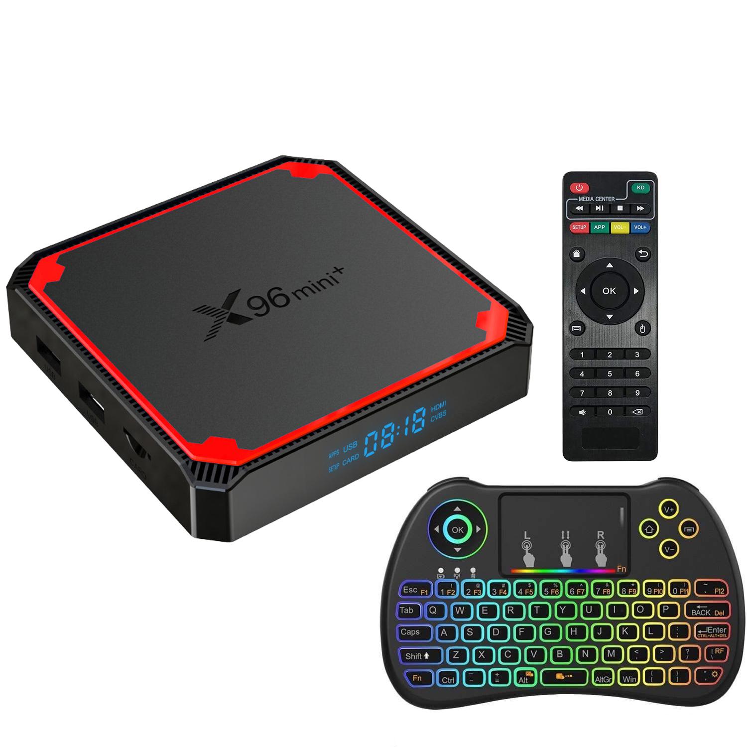 Смарт-приставка X96 Mini Plus 2/16 Android 10.2 TV BOX с пультом Amlogic S905W4 4Core с клавиатурой i8