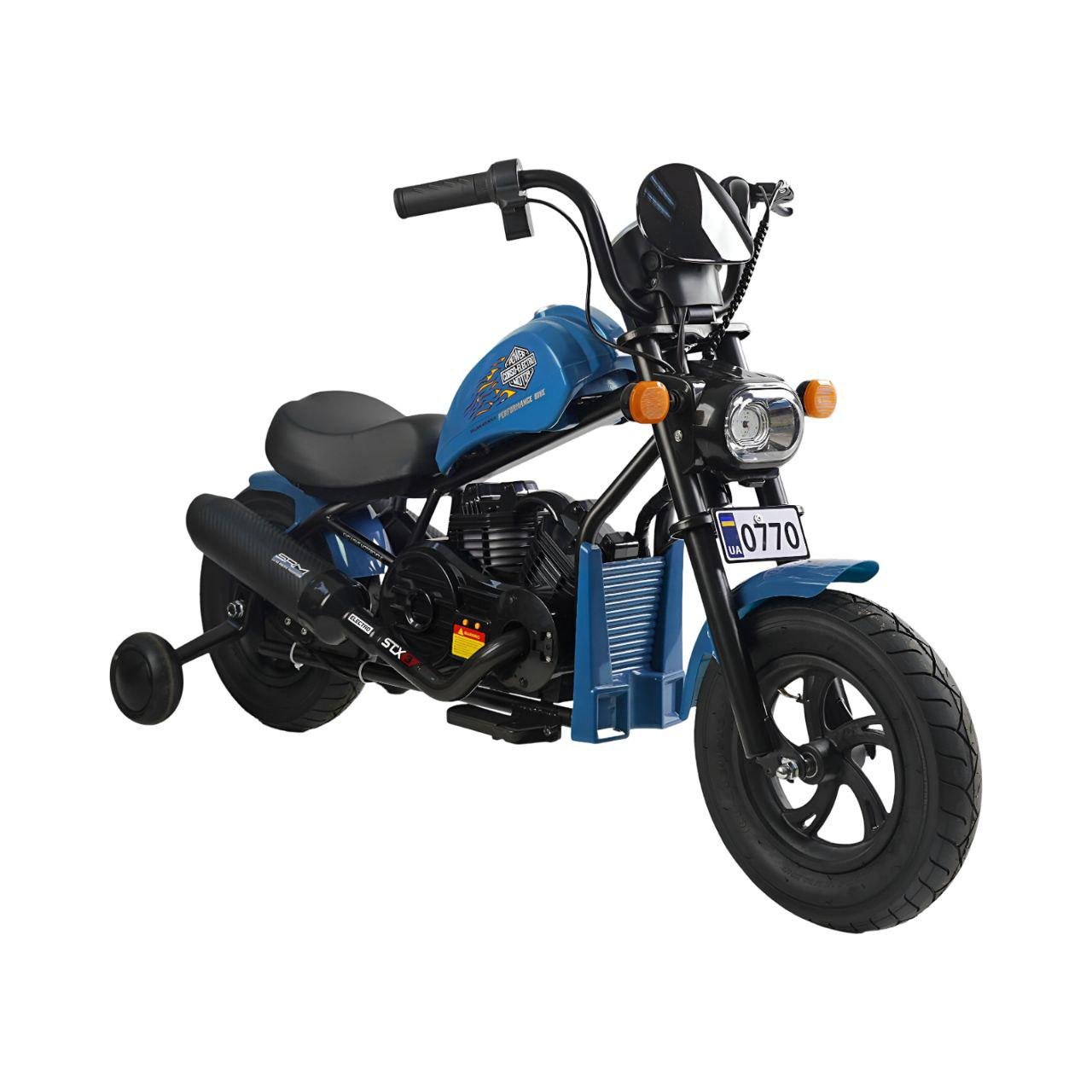 Детский электрический мотоцикл Corso H-42724 на аккумуляторе Синий (27109226) Детский электрический мотоцикл Corso H-42724 на аккумуляторе Синий (27109226)