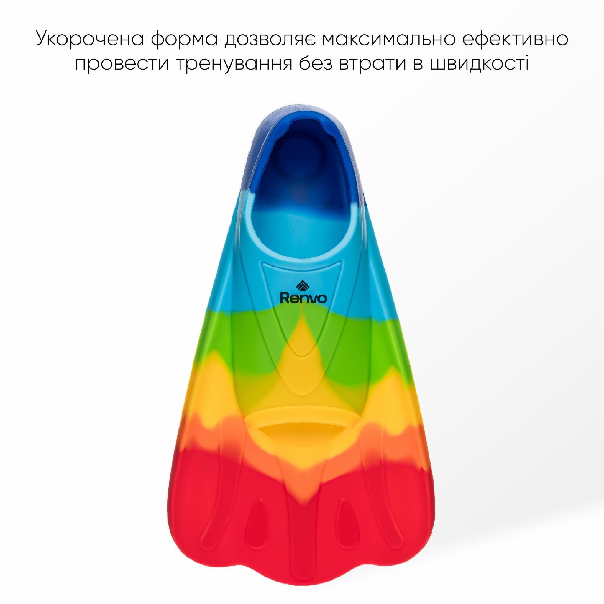 Ласты короткие для тренировки в бассейне Renvo Criz с закрытой пяткой р. 30-32 Разноцветный (SF120-45 30-32) - фото 3 Ласты короткие для тренировки в бассейне Renvo Criz с закрытой пяткой р. 30-32 Разноцветный (SF120-45 30-32) - фото 3