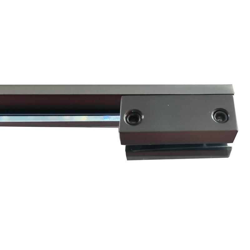 Душевая перегородка KOER SR SP02-100x200-TR-07 Walk-In прозрачное стекло Easy Clean 8 мм Графитовый (KR5397) - фото 4