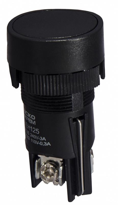 Кнопка управления АСКО-Укрем XB2-EH125 1NO+1NC 22 мм Черный (A0140010040) - фото 1