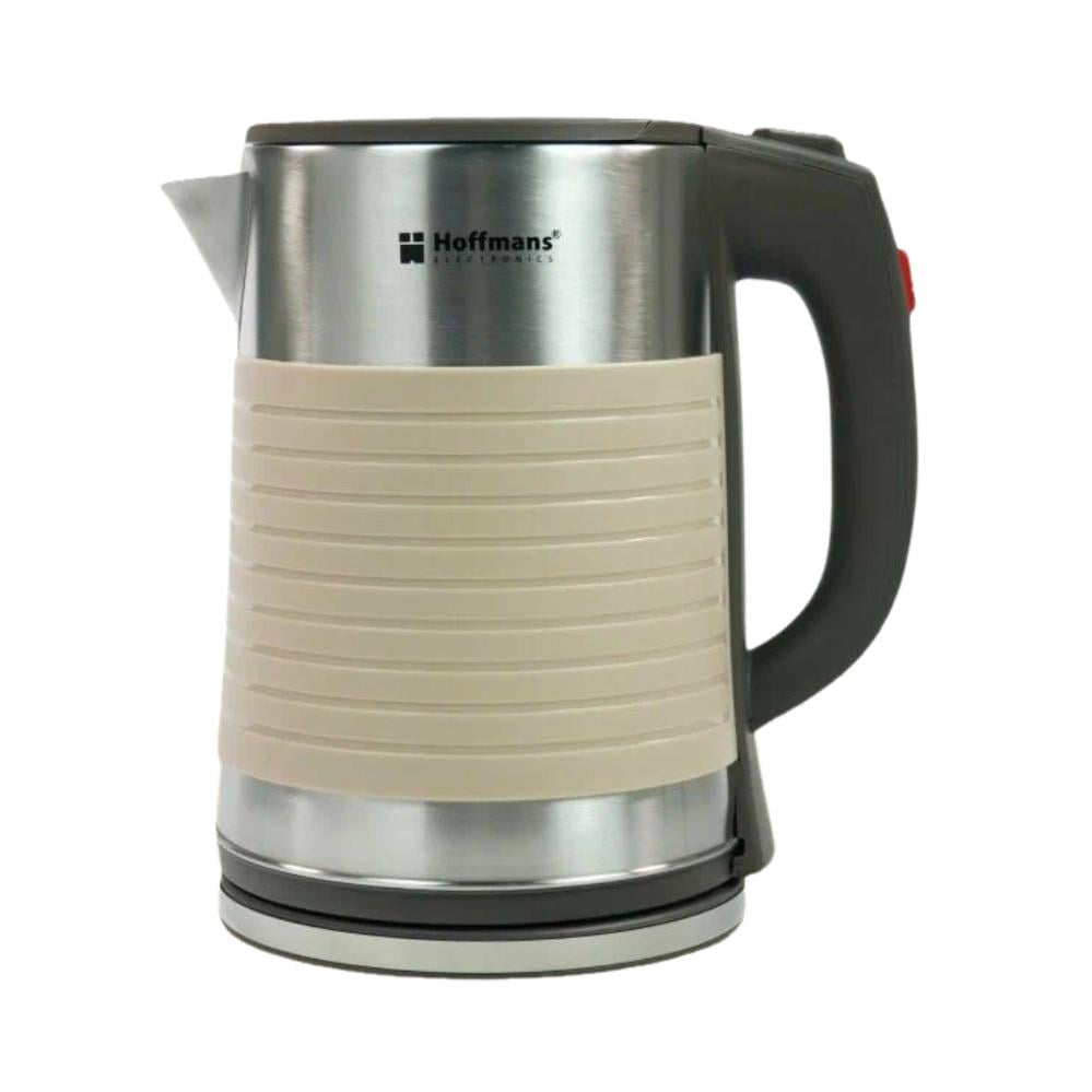 Електрочайник металевий Hoffmans Electronics HM-2545 2000W 2,5 л Бежевий (120.1874.1)