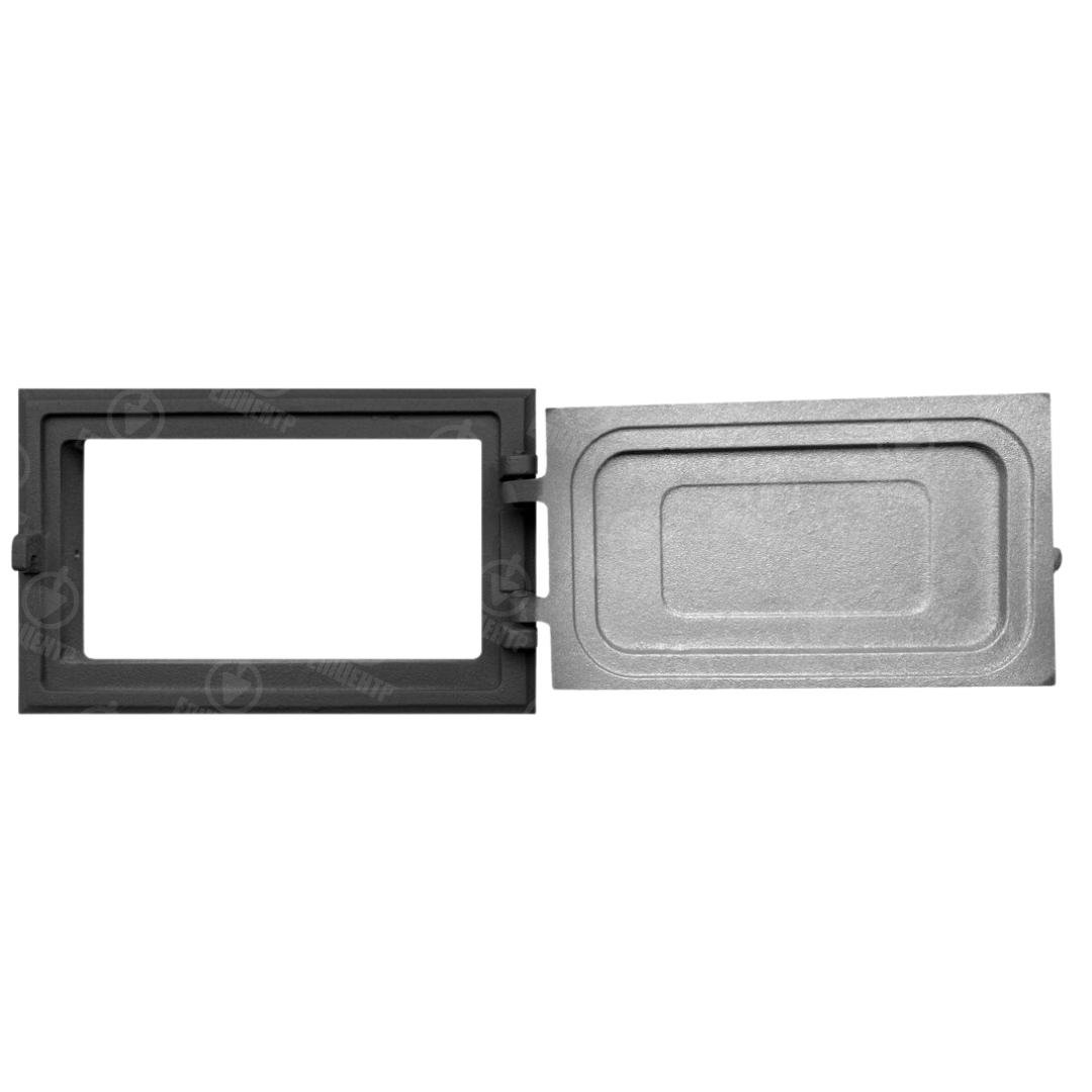 Дверцята піддувальні Булат Модерн пофарбована чавунна 265х165 мм Чорний - фото 3