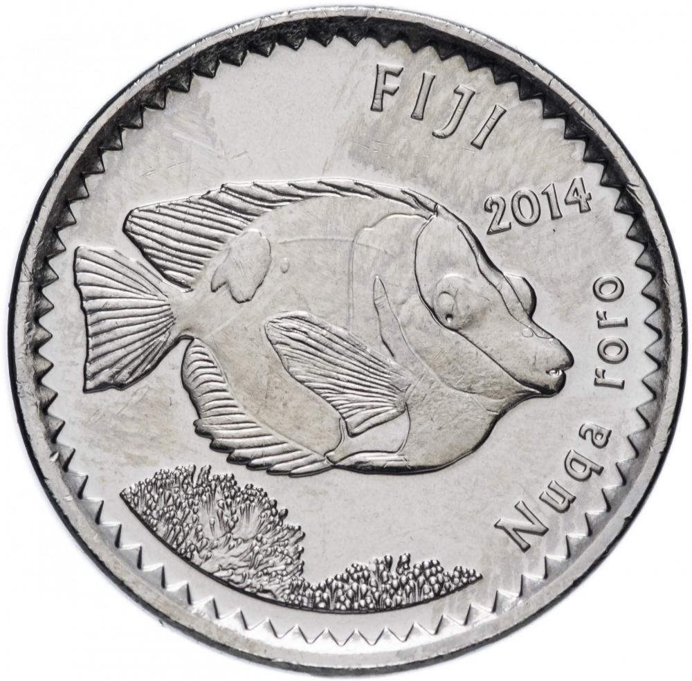 Коллекционная монета Фиджи 5 центов 2014 UNC (KM#332)