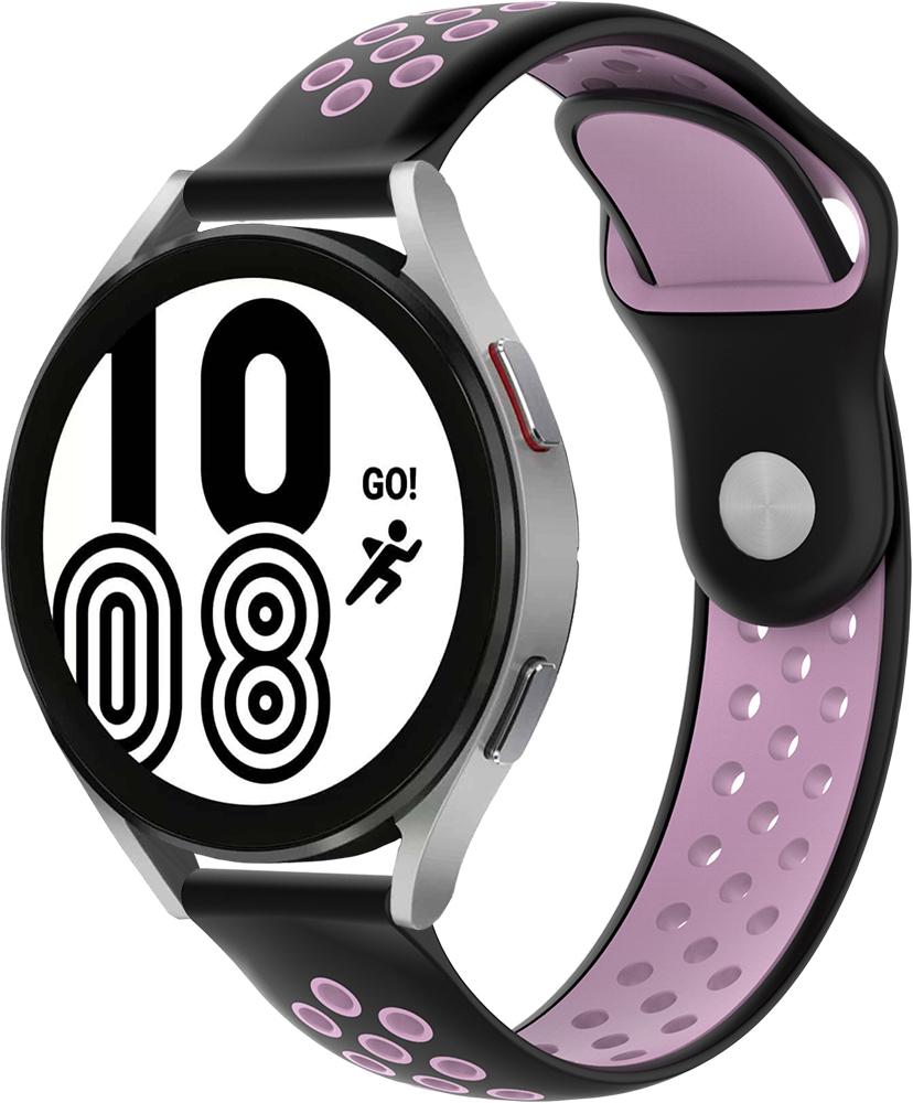 Ремешок Sport для Galaxy Watch 4 44 мм Pink Black (23500-49)