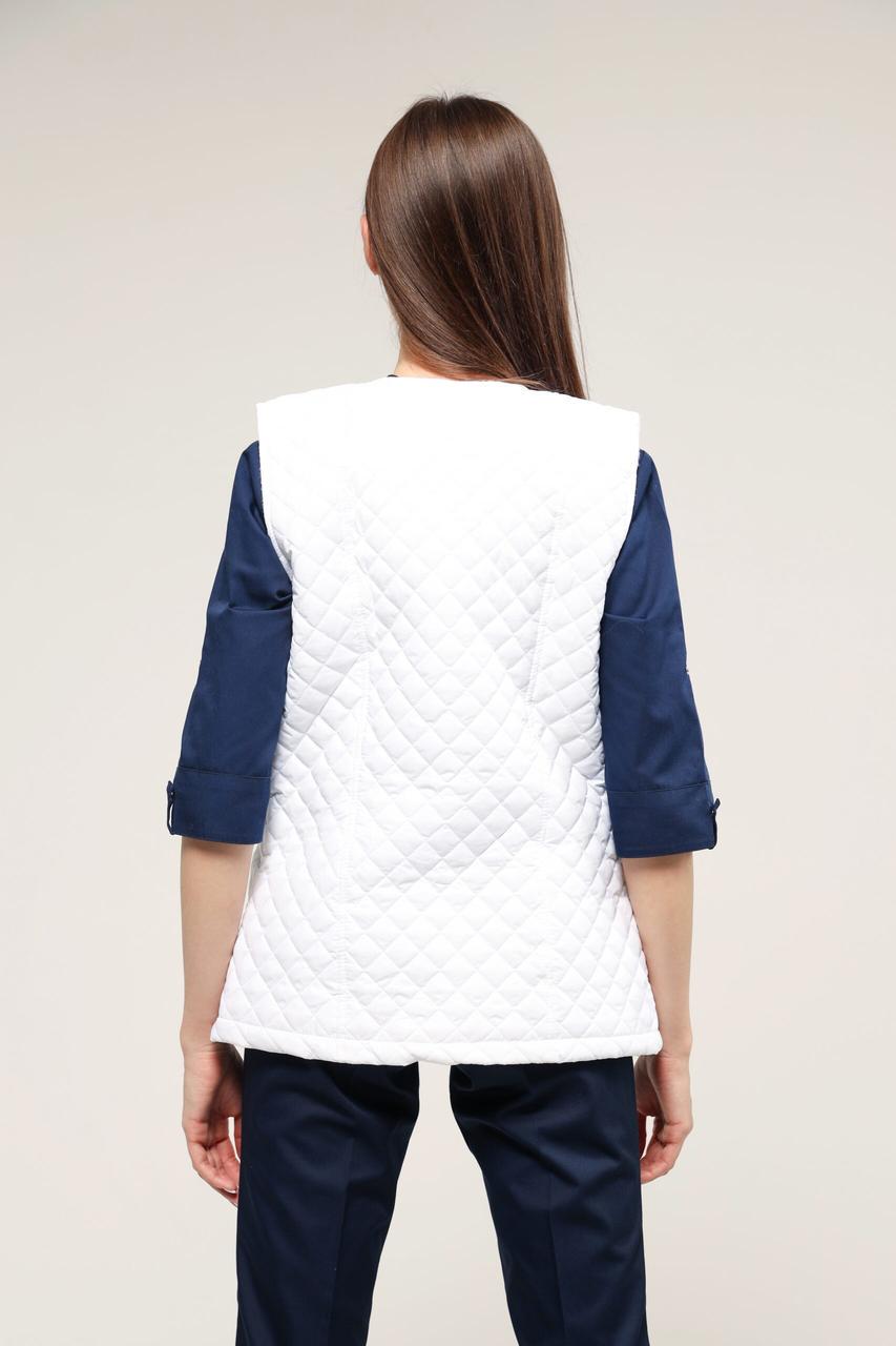 Жилет медицинский женский теплый TopLine Аляска р. 54 Белый (31500-01-(54) - фото 3 Жилет медицинский женский теплый TopLine Аляска р. 54 Белый (31500-01-(54) - фото 3