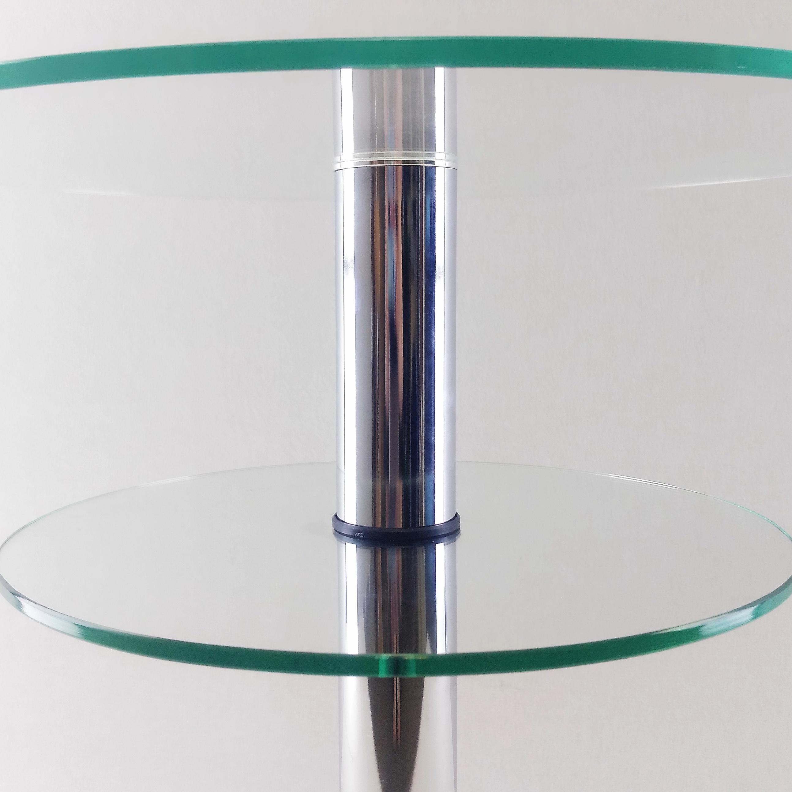 Стол журнальный стеклянный Commus Bravo Light K clear-gray-chr60 Серый (433810237) - фото 3 Стол журнальный стеклянный Commus Bravo Light K clear-gray-chr60 Серый (433810237) - фото 3