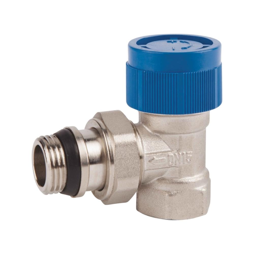 Клапан термостатический SD Forte 1/2" с антипротечкой для радиатора угловой (SF238W15)