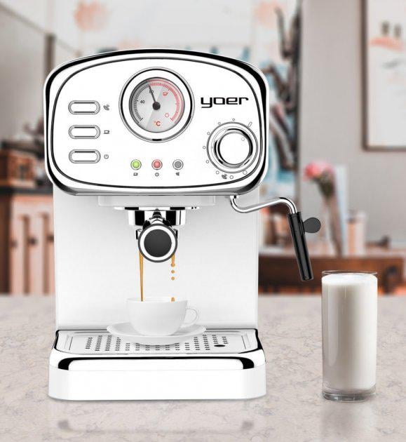 Кавоварка ріжкова Yoer Breve EM01W (69997) - фото 4 Кавоварка ріжкова Yoer Breve EM01W (69997) - фото 4