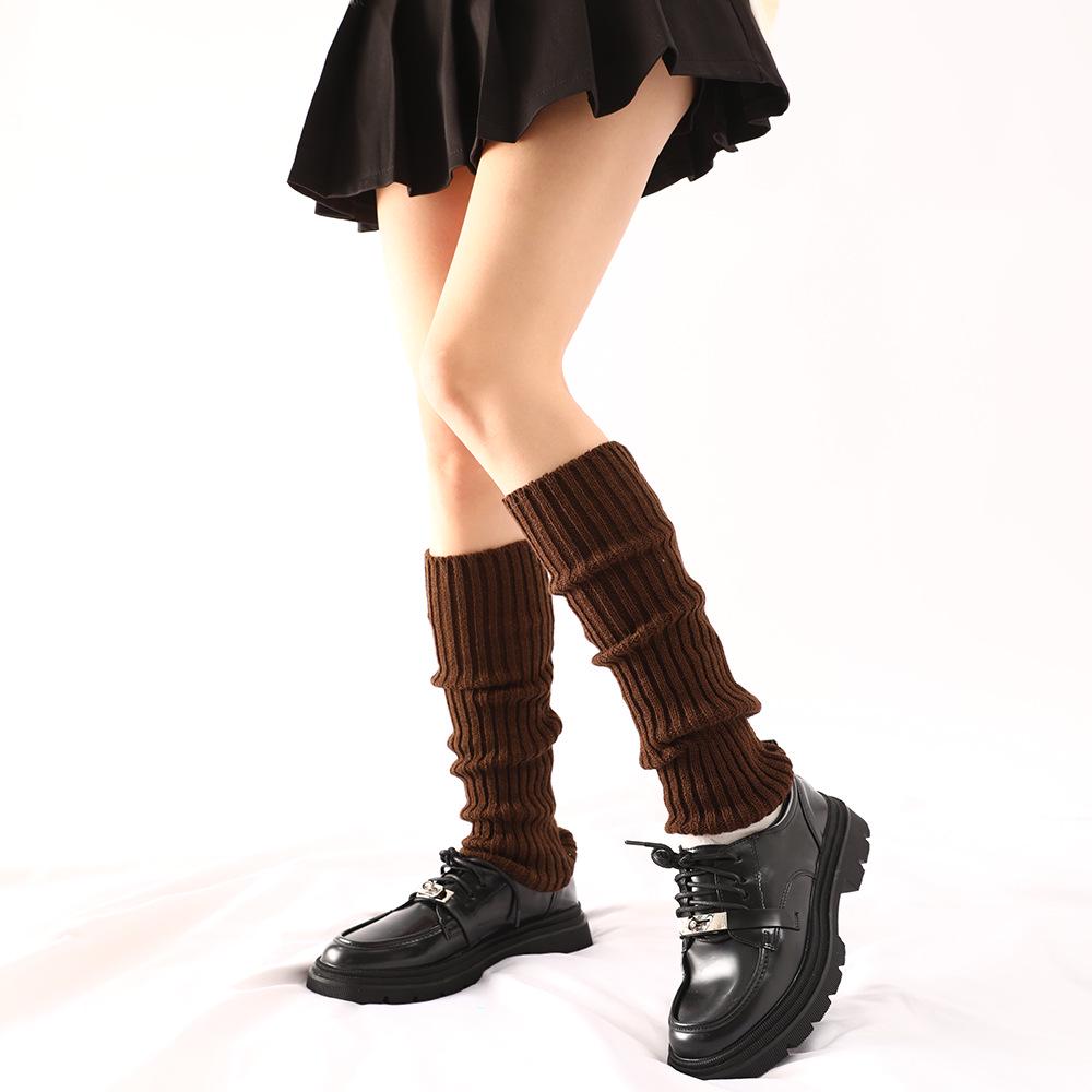 Гетры короткие в рубчик One Size Коричневый