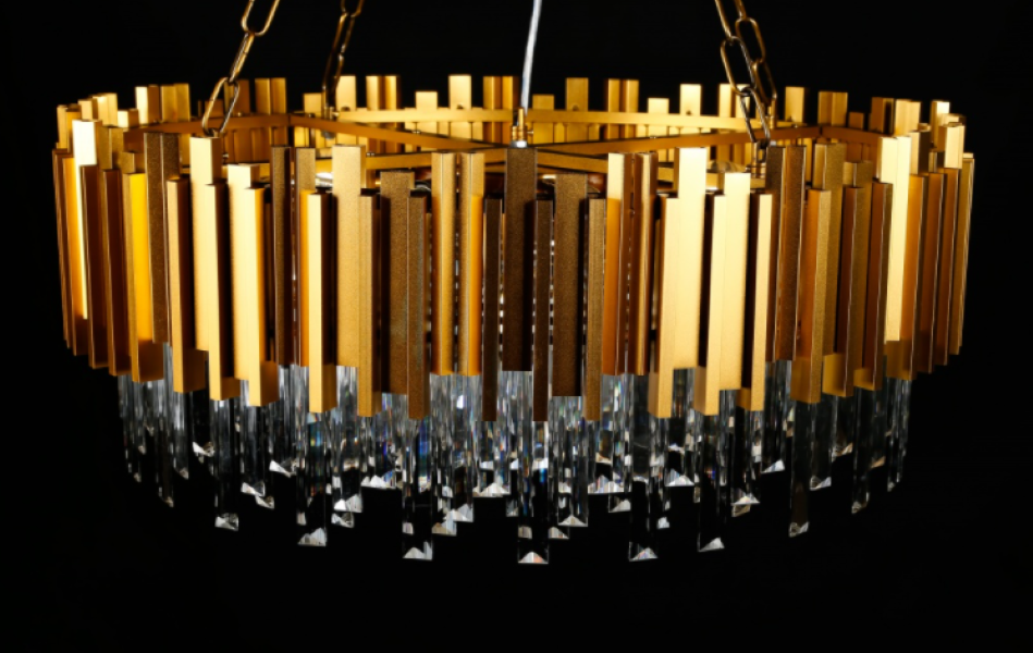 Хрустальная люстра L77557/12 GAB Белый/Бронза (AN000267)