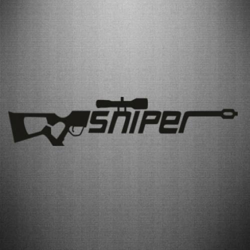 Наклейка Sniper 35x7,4 см Черный (21692275)