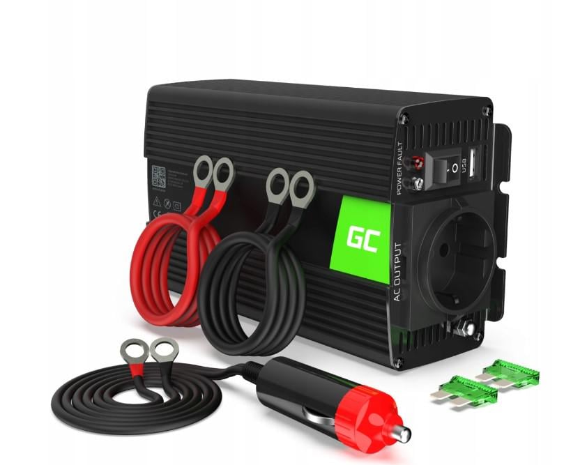 Автомобильный преобразователь напряжения Green Cell 24 В 300 Вт (2834) Автомобильный преобразователь напряжения Green Cell 24 В 300 Вт (2834)