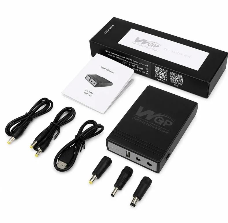 Повербанк для роутера аккумуляторный WGP Mini 103 7800 mAh 1202A Черный (37135027)