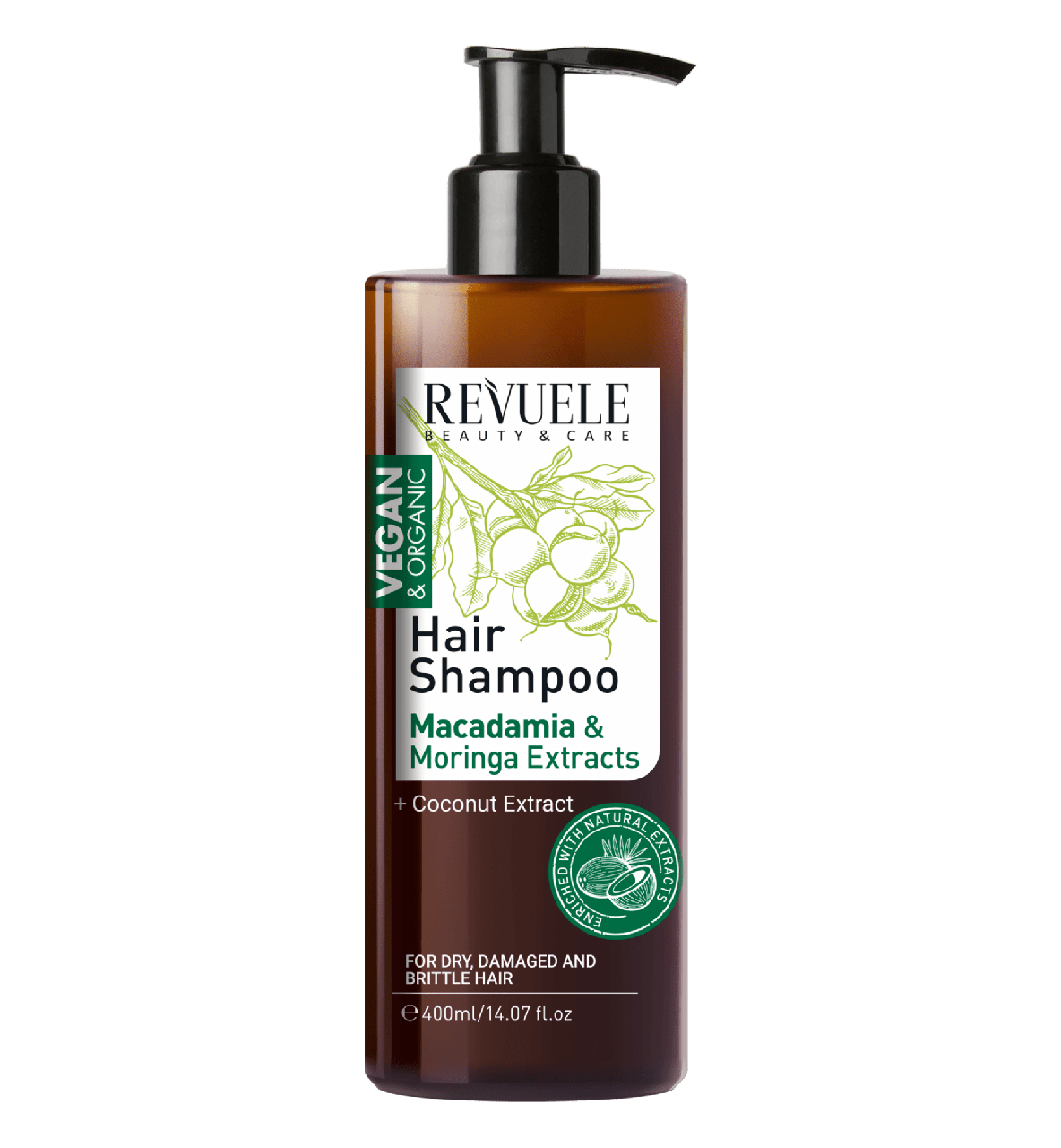 Шампунь для волосся Revuele Vegan & Organic 400 мл