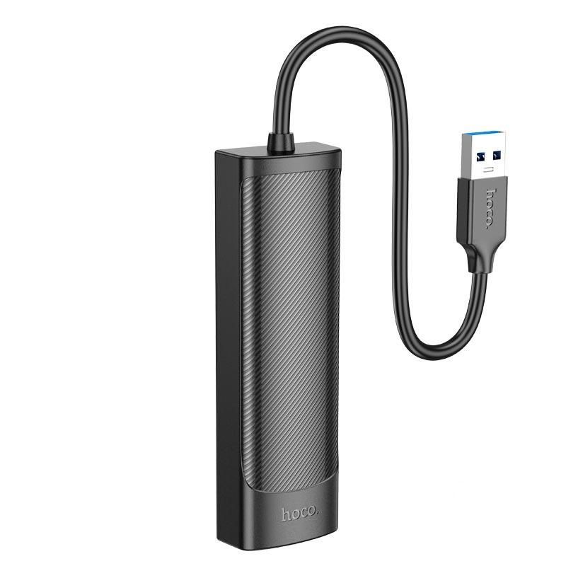 USB-хаб Hoco Easy safety 4в1 Adapter HB41 USB-USB 3.0x4 0,2 м Чорний (609670) USB-хаб Hoco Easy safety 4в1 Adapter HB41 USB-USB 3.0x4 0,2 м Чорний (609670)