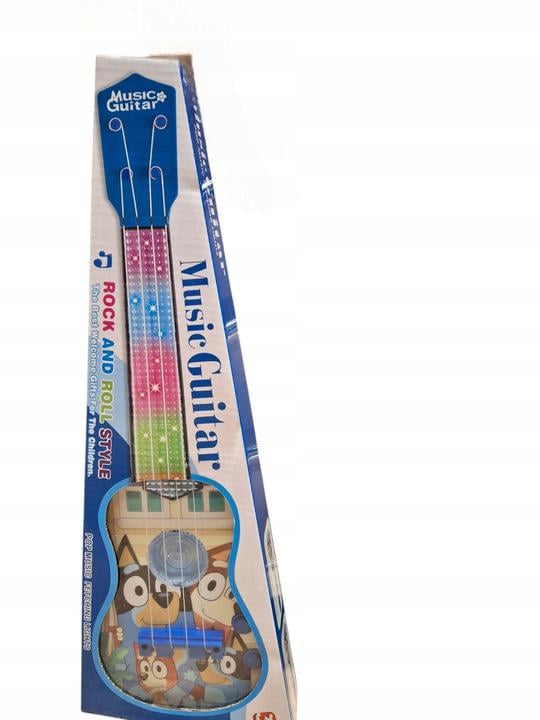 Гитара игрушечная 908-6 с подсветкой/музыкой и песнями 4 струны на батарейках (29679264) - фото 2 Гитара игрушечная 908-6 с подсветкой/музыкой и песнями 4 струны на батарейках (29679264) - фото 2