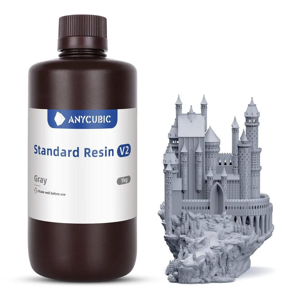 Фотополимерная смола Anycubic Standard Resin V2 Grey (SBZ2GY-102A)