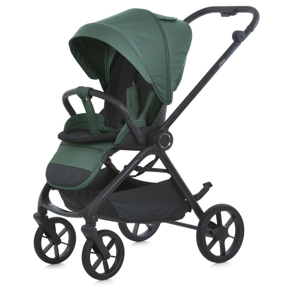 Коляска дитяча El Camino CHLOE Smoke Green прогулянкова з чохлом на ніжки Зелений (ME 1191)