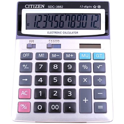 Калькулятор настольный Citizen 3882 двойное питание 12 разрядный (558440)