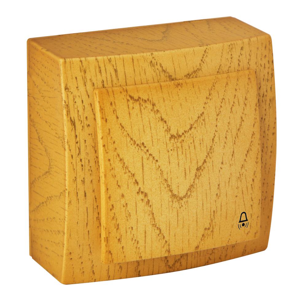 Вимикач Nilson Themis кнопка Дуб (26251012)