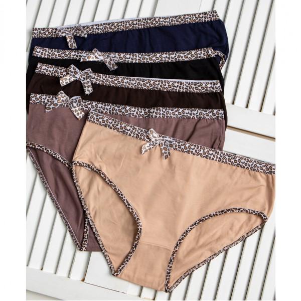 Женские трусики слипы Nicoletta 2XL 5 шт. Однотонный (6401)