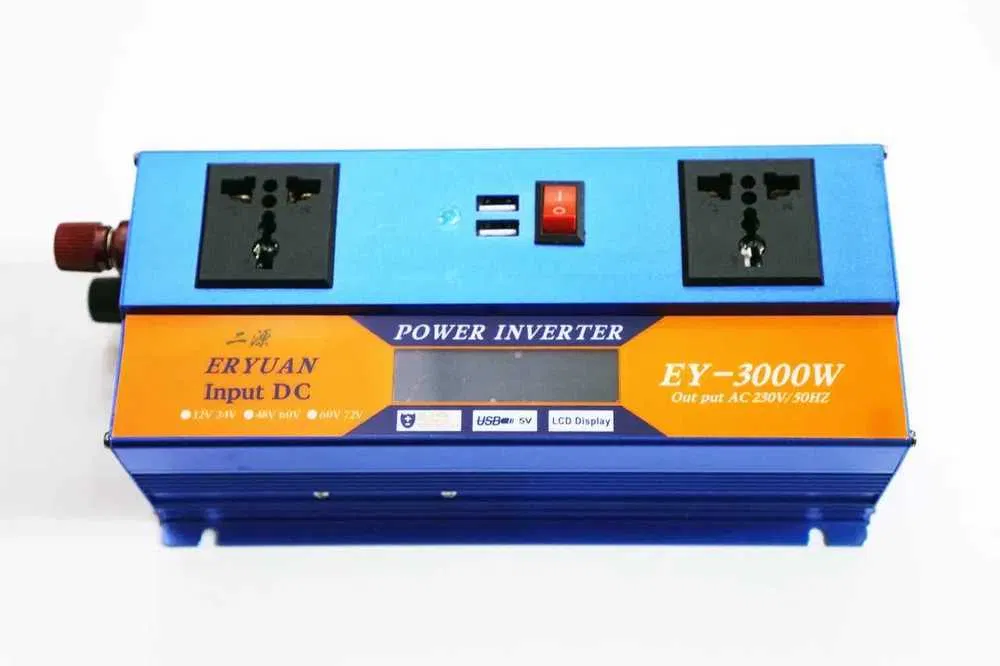 Преобразователь автомобильный LCD-3000W 2xUSB 12/24 В в 220 В с дисплеем (34e70c28)