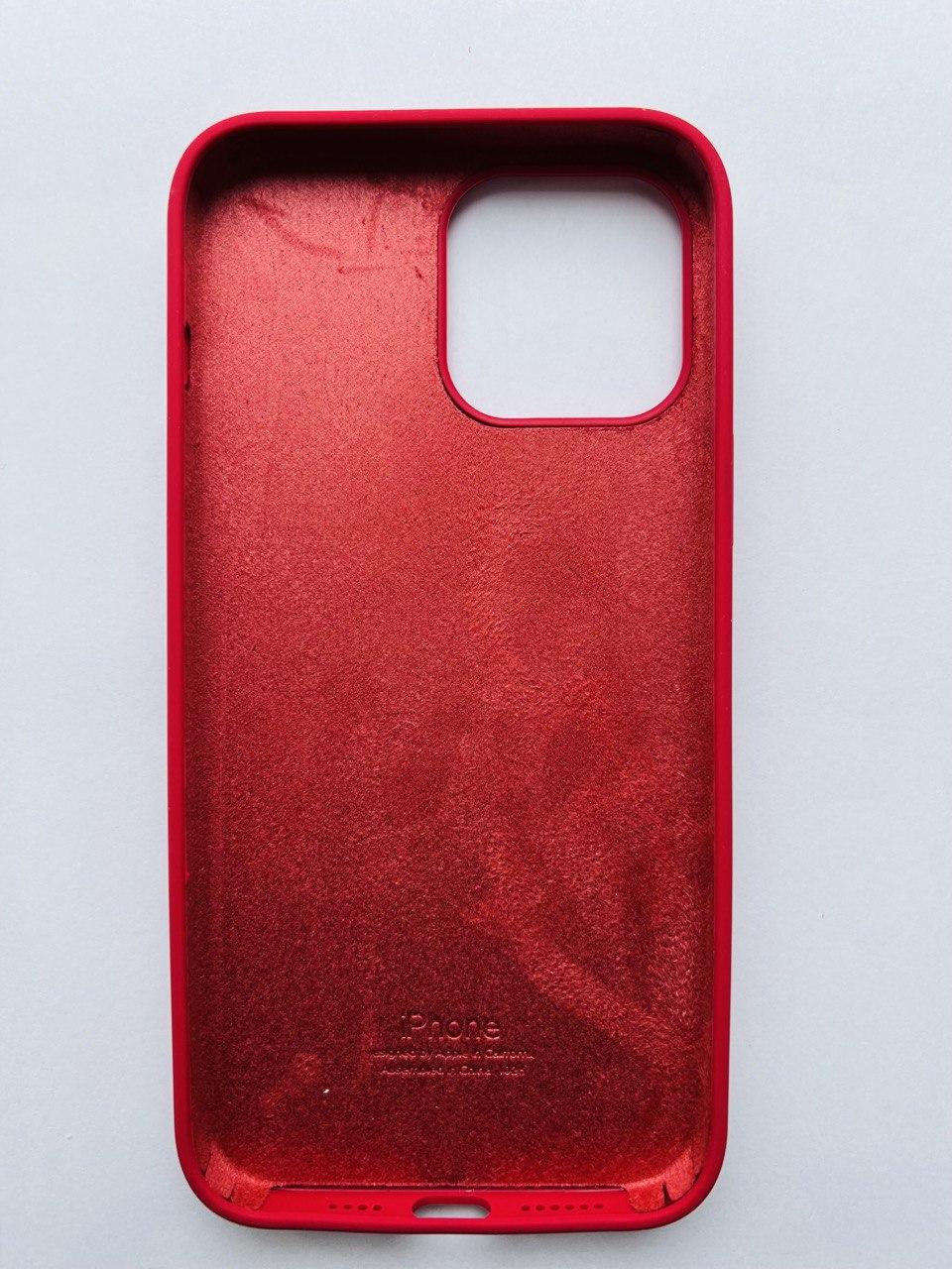 Чехол Silicone Case для Apple iPhone 13 Pro Max Garnet - фото 2