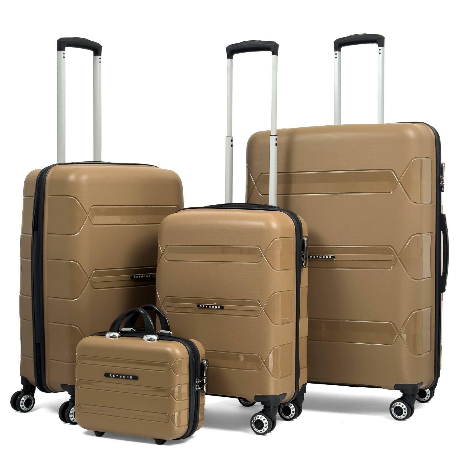 Чемодан Reymond PP005-L полипропилен с расширением на 4-х двойных колесах L 120/10 л - фото 3