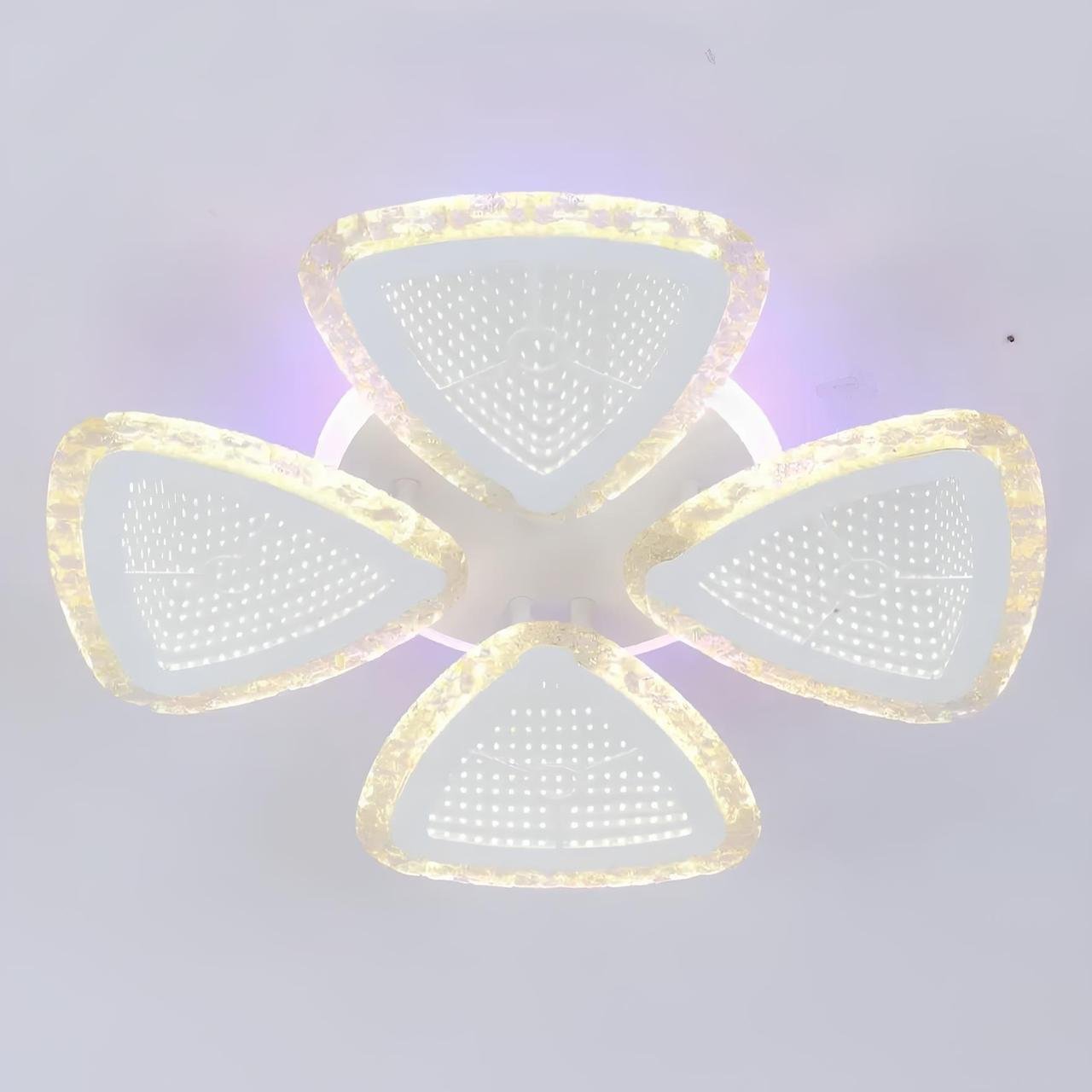 Люстра светодиодная Valeso с подсветкой 114W 3000-6000К Белый (V K39932-4 1 WT)