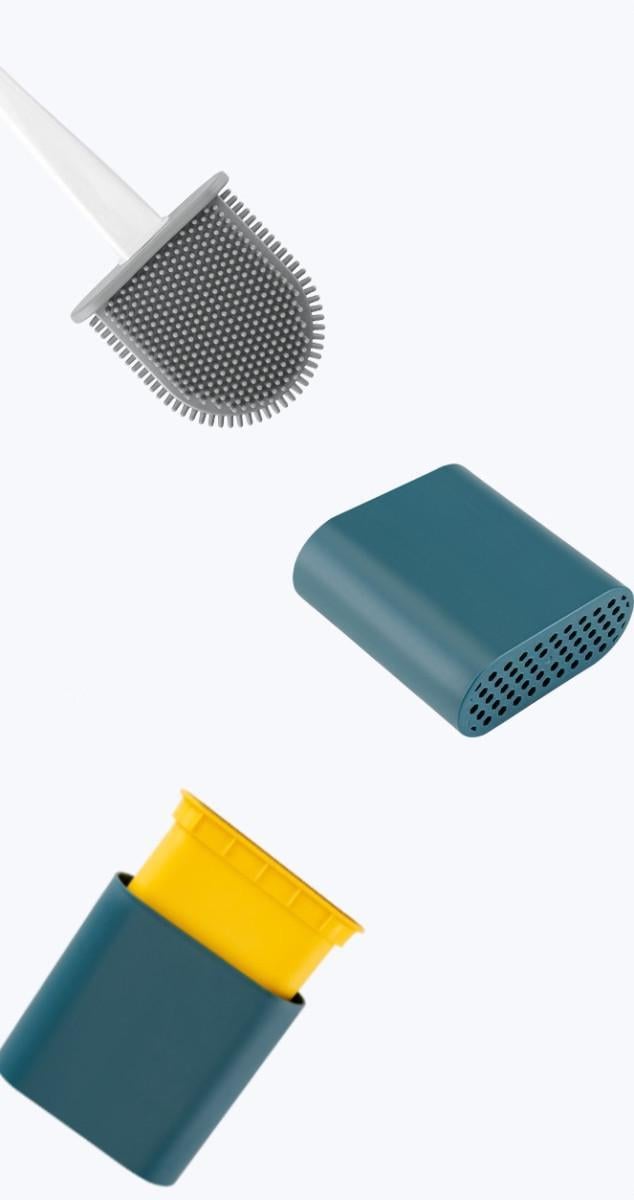 Йоржик для унітаза з підставкою 14910 9,5х40 см Зелений (4998069) - фото 5