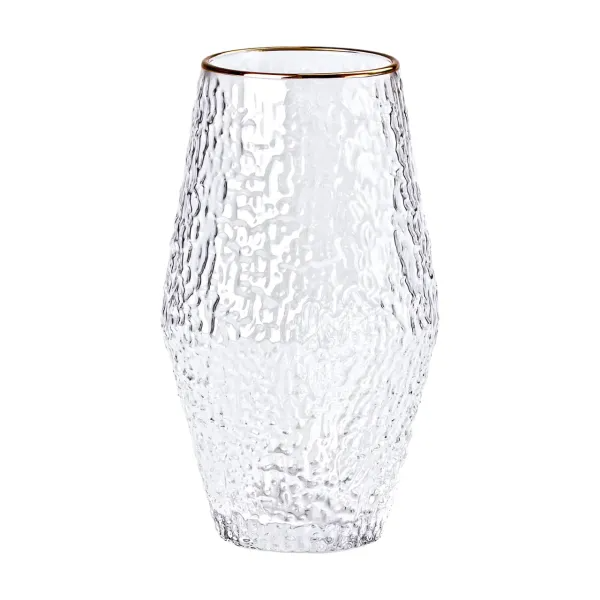 Набор стаканчиков фактурных 6 шт. по 600 мл Прозрачный/Золотой - фото 2