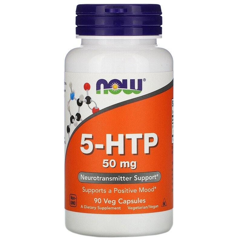 Антидепрессант NOW Foods 5-HTP 50 мг 90 капсул