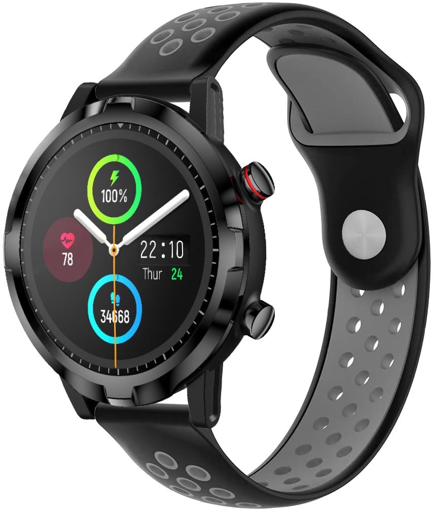 Ремешок Sport для Haylou Smart Watch RT LS05S 22 мм Black Grey (23207-53)