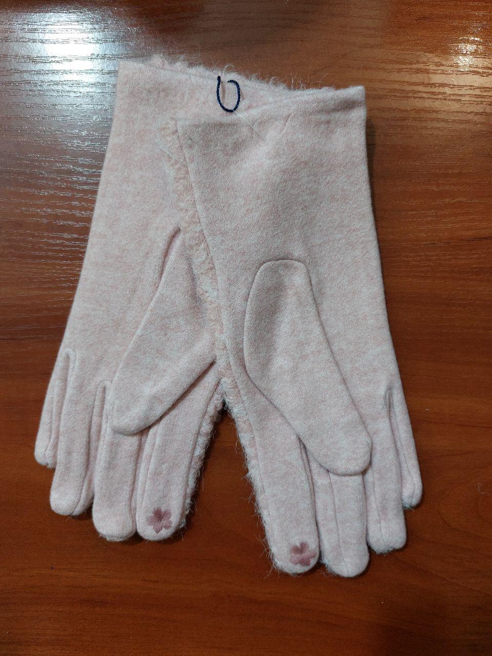 Перчатки сенсорные женские теплые One size Розовый (456900/6) - фото 4