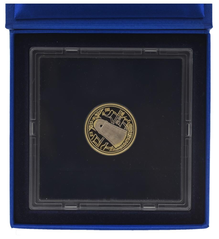Коллекционная монета Япония 500 иен 2008 биметалл Proof Префектуры Симане в сувенирной упаковке (М21328)