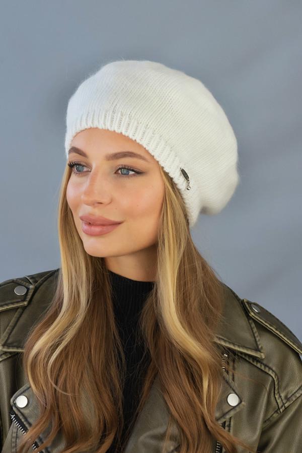 Берет на подкладке Braxton Рывка женская Белая (7240)