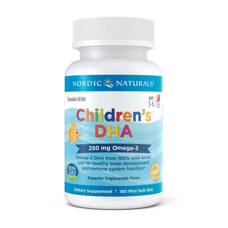 Омега жирные кислоты для детей Nordic Naturals Children’s DHA 180 капс. Клубника (18549-01) Омега жирные кислоты для детей Nordic Naturals Children’s DHA 180 капс. Клубника (18549-01)