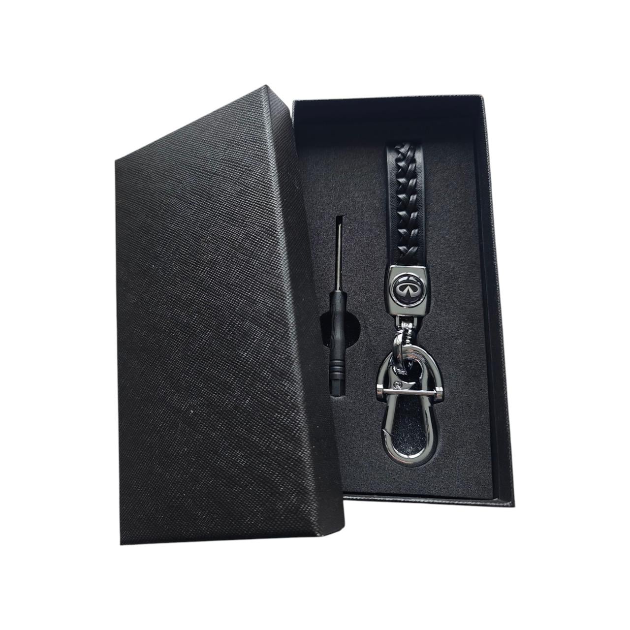 Брелок автомобильный INFINITI кожаный с карабином (1601299989)