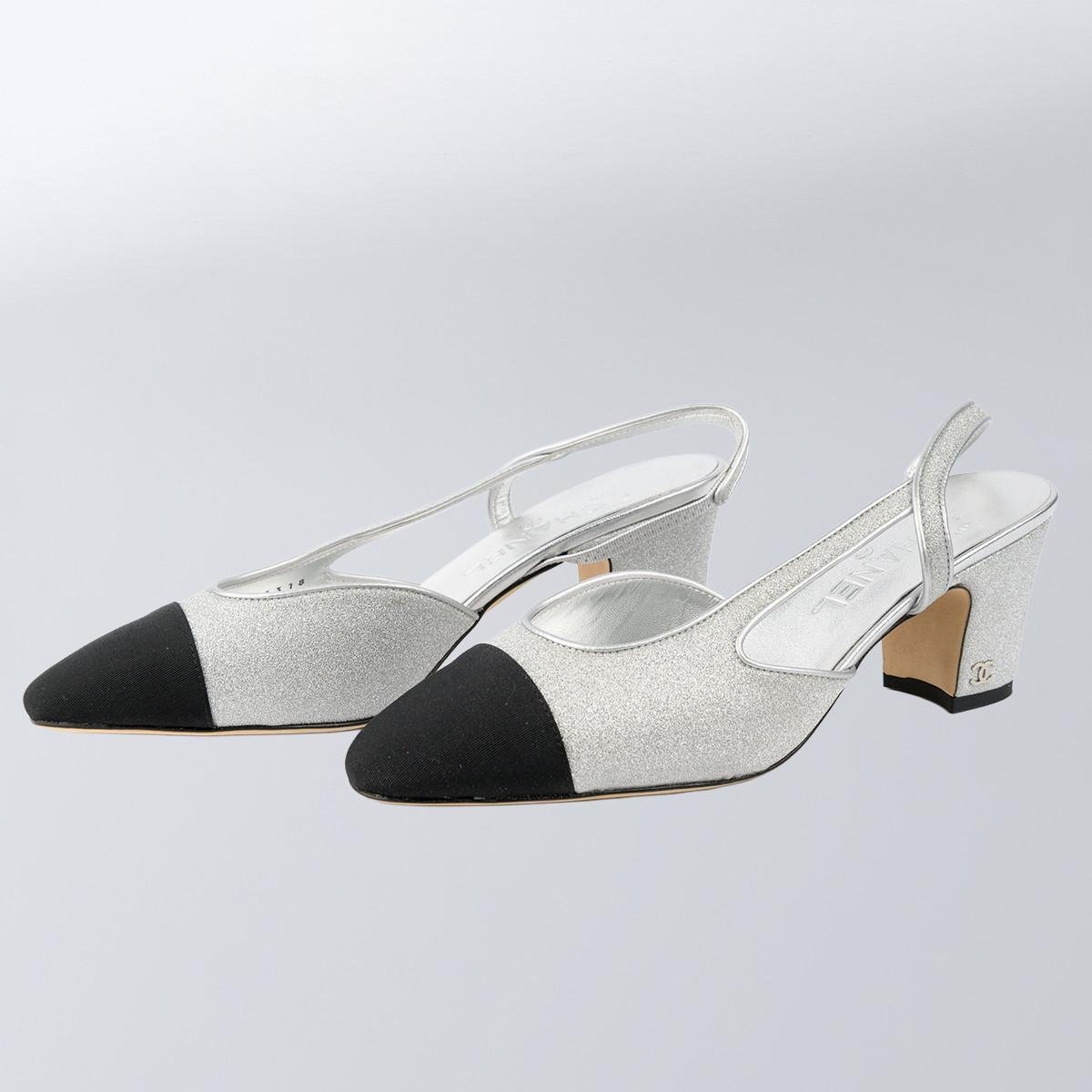 Слінгбекі жіночі casual Chanel р. 38 Срібний (2797308212)