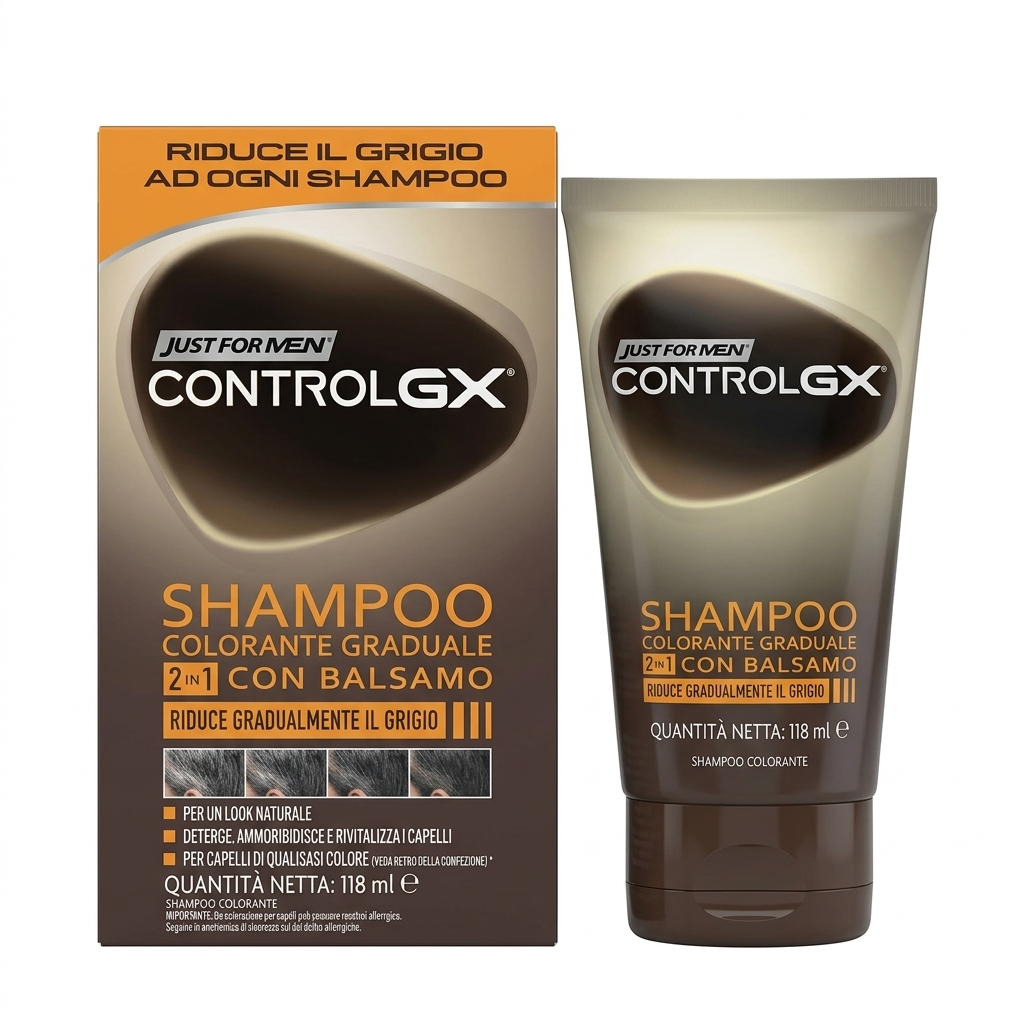 Шампунь-бальзам от седых волос Just For Men CONTROL GX 2в1 118 мл (480991)