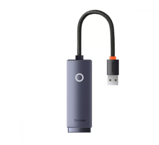Адаптер Baseus Lite Series Ethernet 100 Mbps USB-RJ45 Gray (386620010)