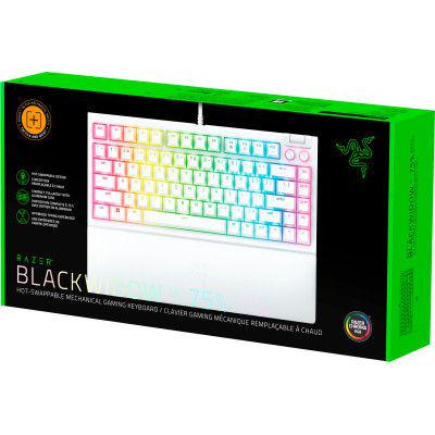 Клавиатура Razer BlackWidow V4 75 USB UA White (RZ03-05001700-R3M1)