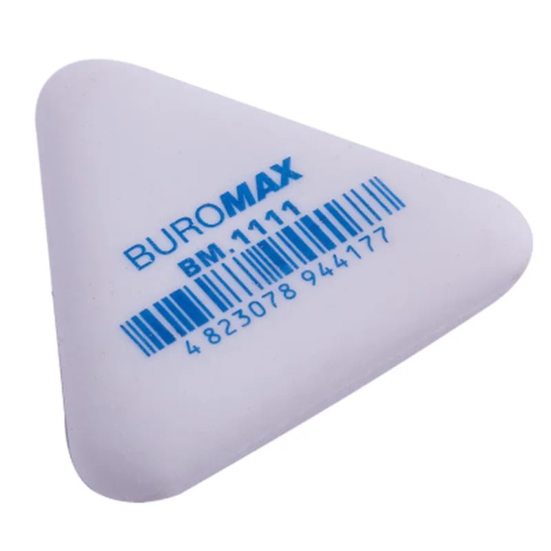 Гумка Buromax трикутна синтетичний каучук 37x37x9 мм Білий (BM.1111)
