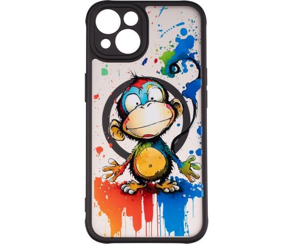 Чехол накладка Gelius Print Case UV (Magsafe) для iPhone 13, Monkey